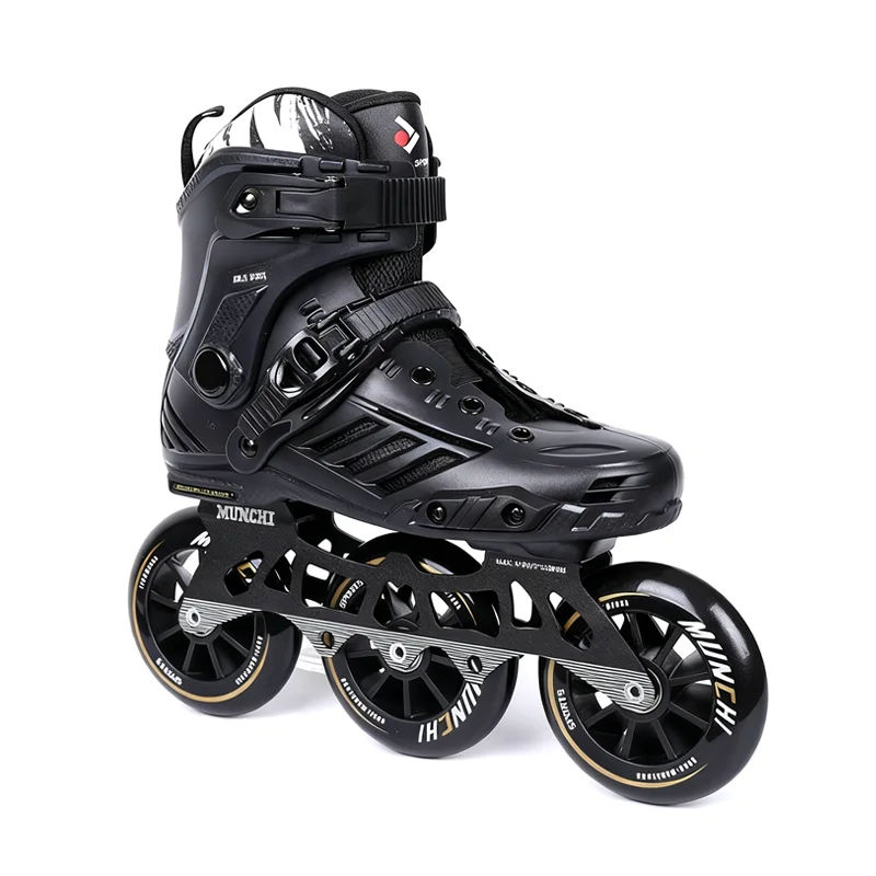 

Adult 3 Wheel Inline Speed Skates Professional Racing Triskates for Men Women College Student Large Wheel Skating Shoes Training