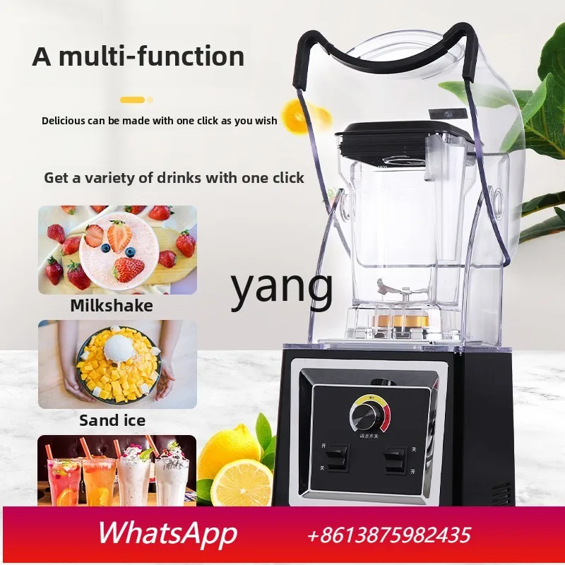 

lCX commercial high-horsepower milk tea shop with cover ice crusher silent juicer