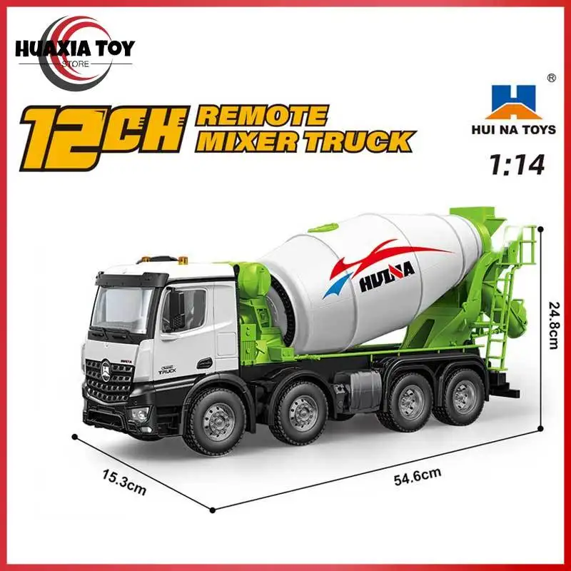 1536pro New Product 1537 Alloy Remote Control 1:14 Full Proportion Wheel Heavy-Duty Engineering Dump Truck Mixer Truck