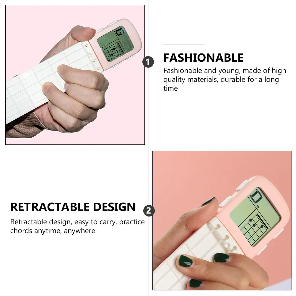 

1 pc Ukulele Chord Practice Tool ABS Material Lightweight Portable Display Screen for Beginners Learning Aids Travel Exerciser