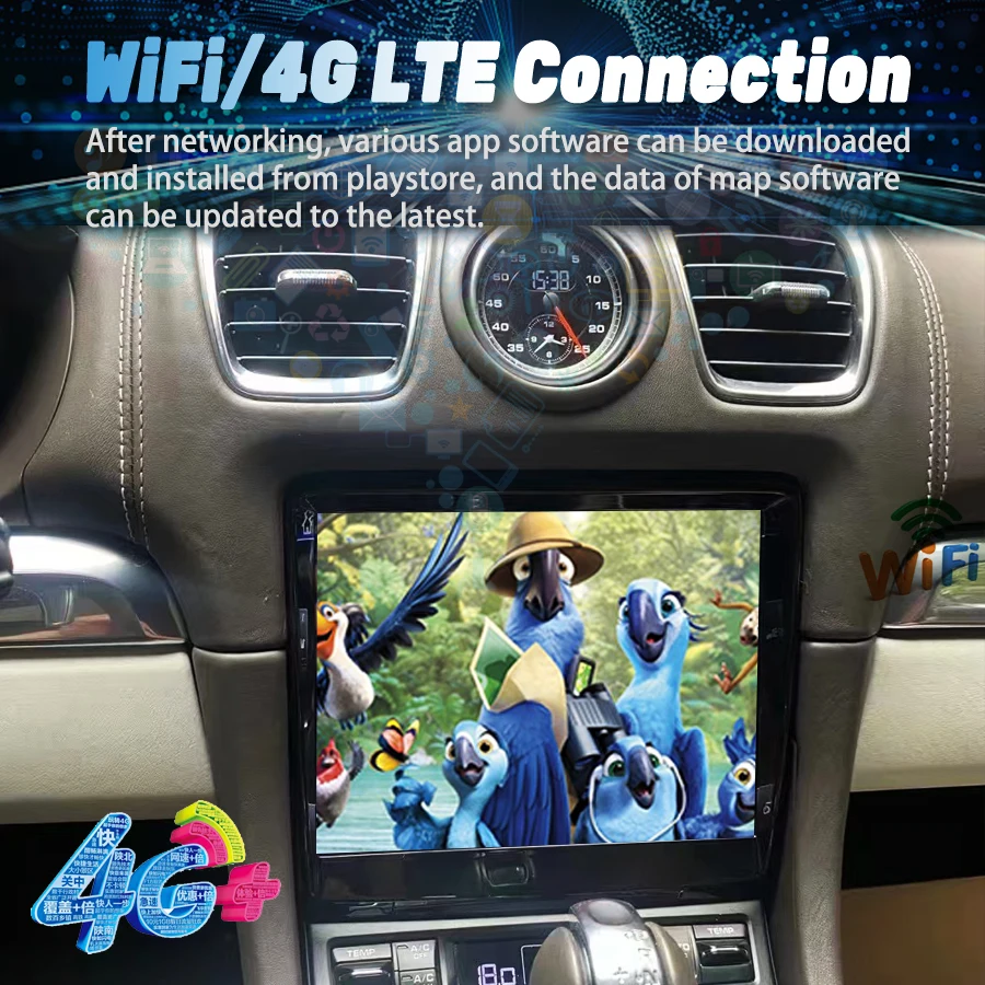 8.4inch Android Touch Screen For Porsche Boxster 981 Stereo Car Radio Multimedia Video Player Navigation GPS Carplay Auto 4G