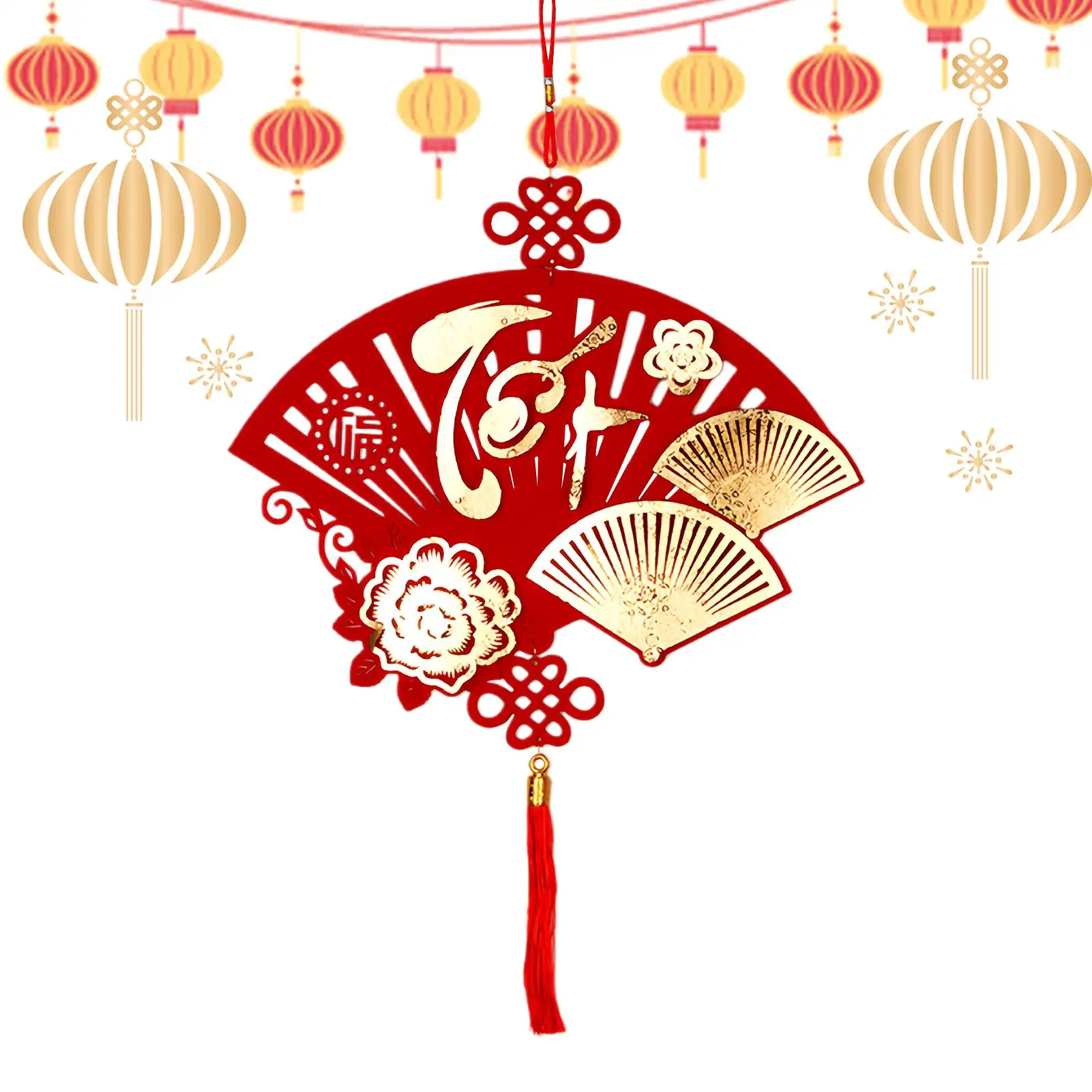 2026 Lunar New Year Decorations Non-woven Fleece Felt Vietnamese Spring Festival New Year Good Luck Pendant Wall Decoration