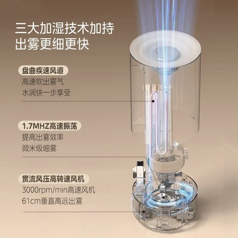 Humidifier Home Bedroom Light Tone Aromatherapy Large Mist Volume Living Room Hydrating Antibacterial Pregnant Mom a