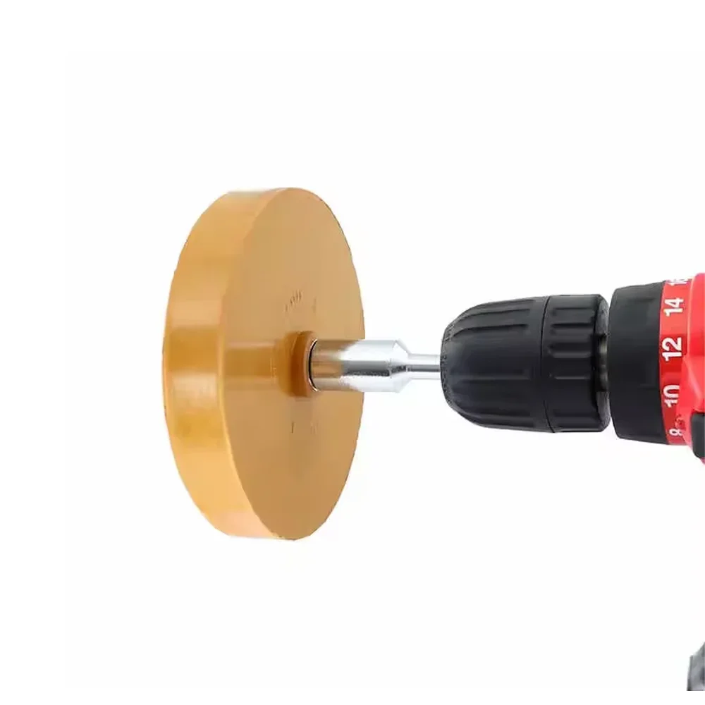 90mm Rubber Eraser Wheel Car Decal Vinyl Tape Adhesive Remover Cleaning Tool for Drill