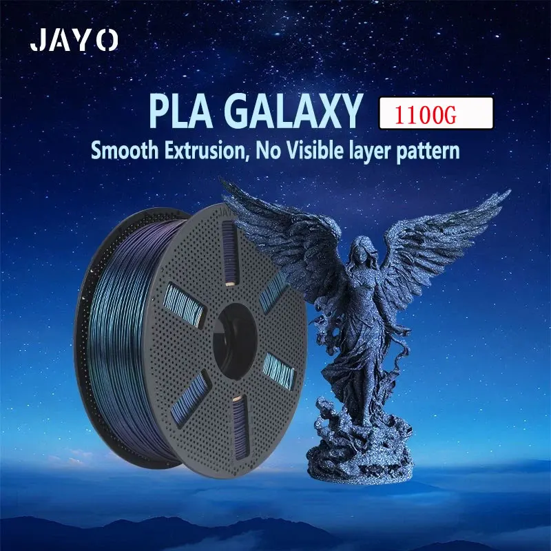 

JAYO 1100G Galaxy PLA Нить для 3D-принтера 1,75 мм Sparkle Glitter PLA Хамелеон меняет цвета 3D-печать PLA-нить для 3D