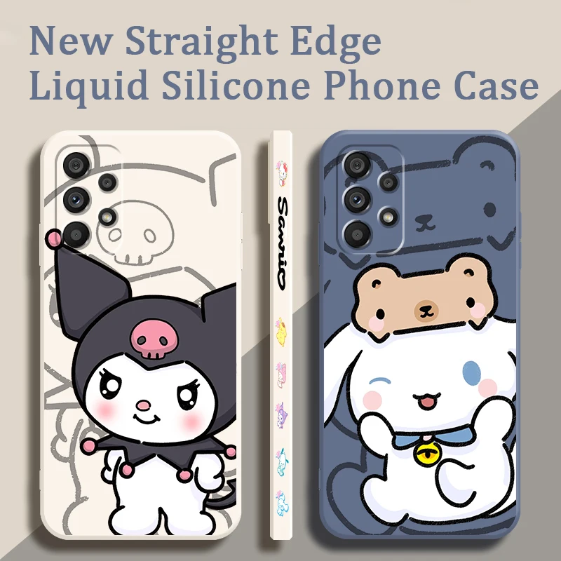 

Cinnamoroll Kuromi Sanrio Liquid Left Rope For Samsung Note 20 10 A54 A31 A14 A03 A22 A34 A04 A24 A25 Ultra Plus 5G Funda