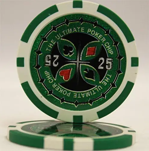 1000 stücke ultimative laser poker chips set mit acryl fall custom build