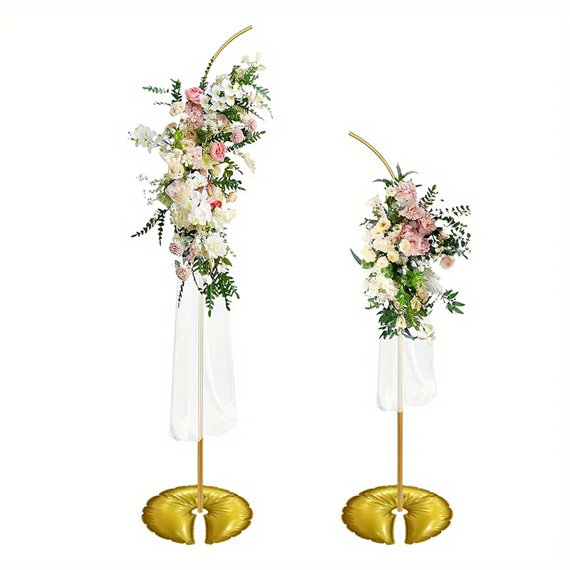 1Pcs U-förmigen Wasser Tasche Hochzeit Party Dekoration Ballon Bogen Basen Goldene Wasser Gefüllt Bogen Basis für Strand sonne Regenschirm Dekor
