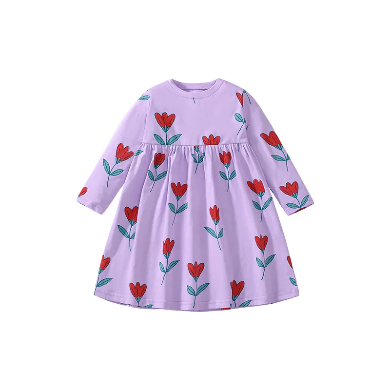 

New Girls Dress Autumn Children Princess Dress Cute Long Sleeve Cotton Children Dress
