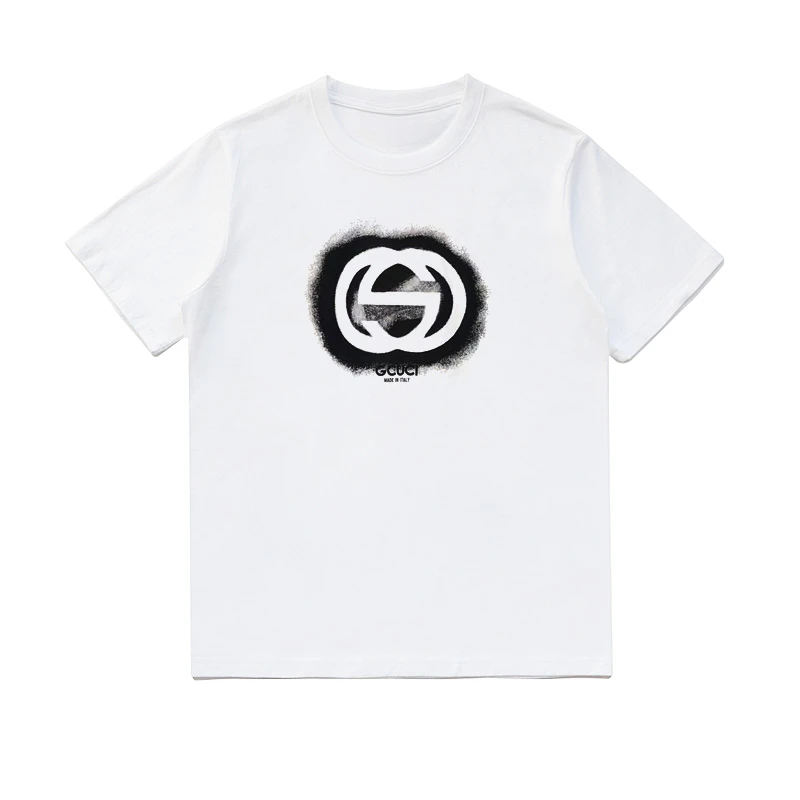 2025 New model Sp Summer 2025 New High Fixed Light Luxury High-grade Letter High Street Tide Brand American Short-sleeved T-