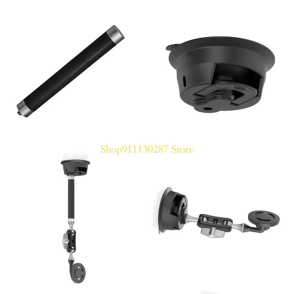 

J1HC Flexible Car Phone Mount with Super Suction Cup Adjustable Viewing Angle for Car Dashboard Windshield Air Vent Fit