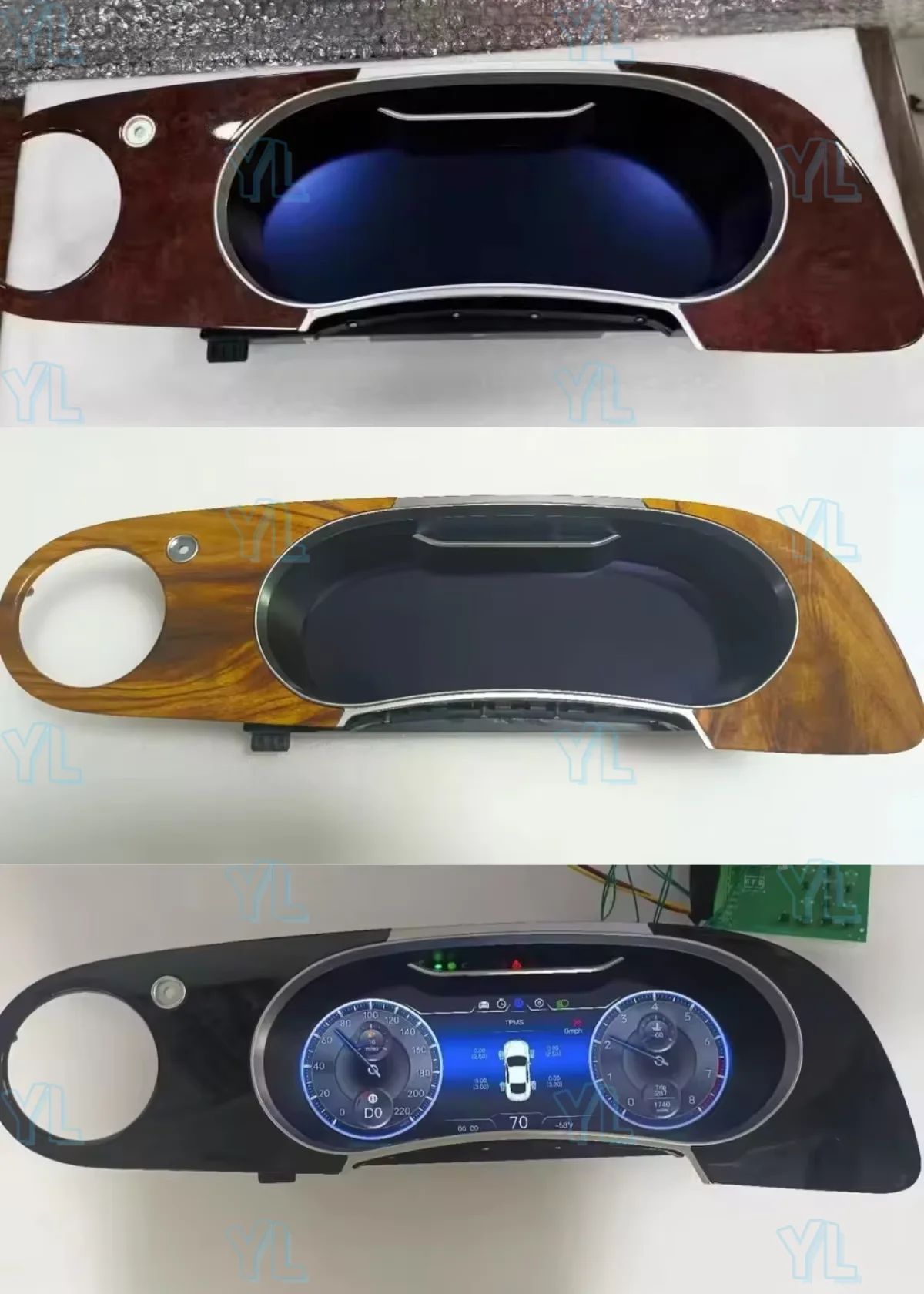 YANFU RHD 12.3” Digital Cluster Dashboard For Bentley Flying Spur Continental GT 2005-2017 Speedometer Plug and Play Unit