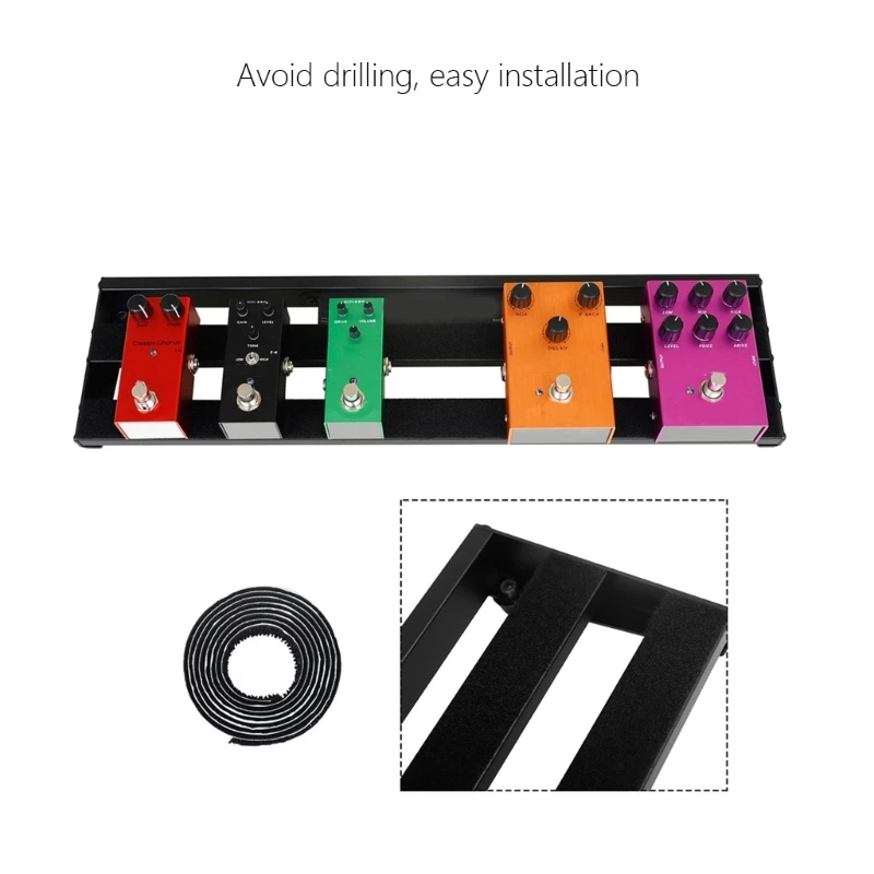 

Guitar Effect Pedal Board, Metal Effects Pedalboards with Hollow Designs Alloy 448D