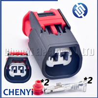 2 Pin female Automobile waterproof connector Car Water temperature sensor Wire harness plug 7287-0027-30 For Jeep wrangler 3.8