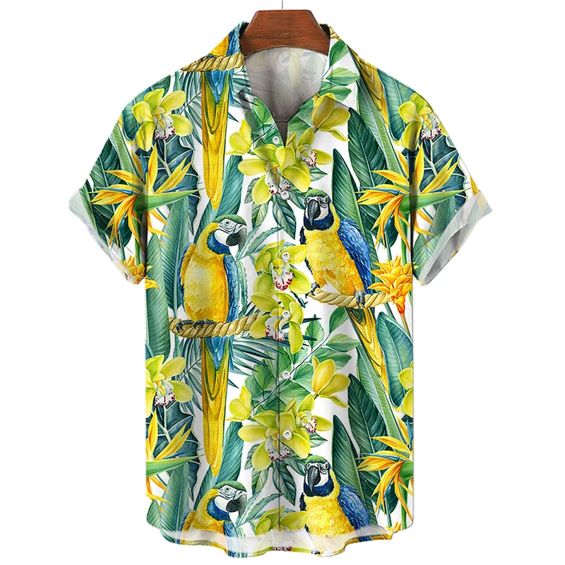 2024 Blumen Hawaii Hemd Blume 3D-Druck Hemden Männer Frauen Strand Bluse Männer Berufung Revers Hemden Kuba Camisa Kleidung