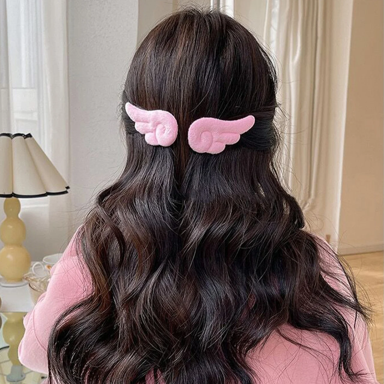 

1Pair Angel Wings Clips For Girl Bangs Side Clip Sweet Children Headwear Women Hair Accessory Fashion Barrettes Kids Hairpins