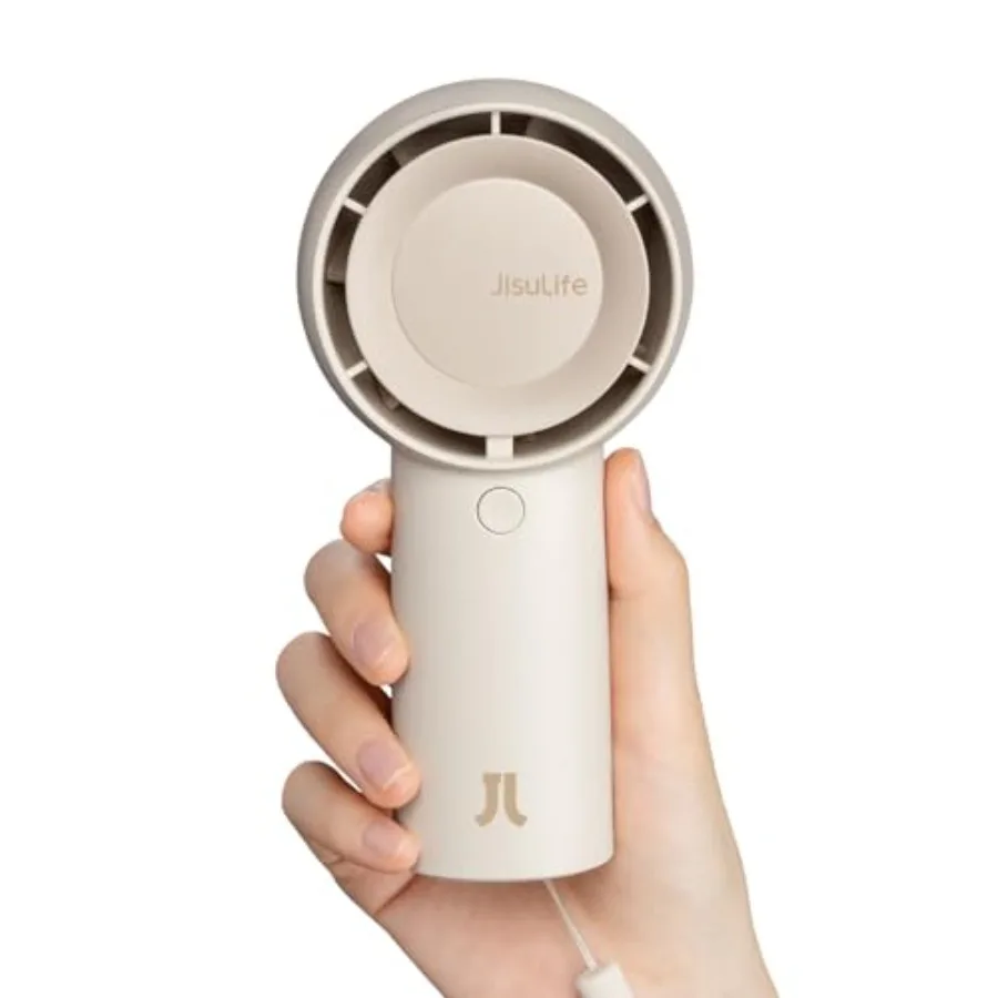 

Handheld Portable Turbo Fan [16H Max Cooling Time], USB Rechargeable Personal Battery Operated Mini Small Pocket Fan with 5 Spe