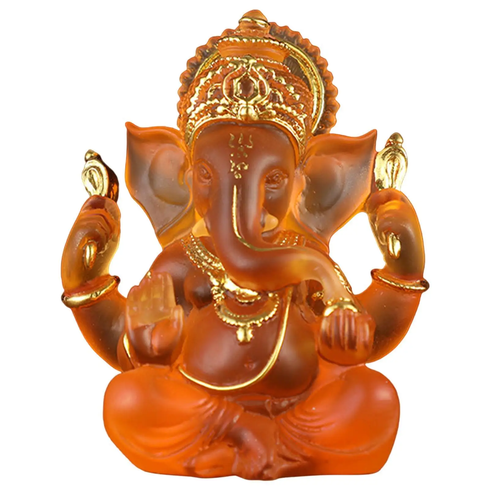 Ganesha Figurine Indian Fengshui Lord Ganesh Statues Home Ornaments Crafts