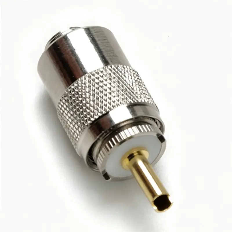 PL-259 UHF Male Solder Connector Plug 6 Pack PL259 Coax Connectors 50 Ohm With Reducer For RG8X RG59 RG8 RG213 LMR240