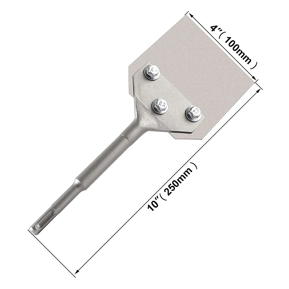 FIRECORE SDS Plus Chisel Floor Scraper 4 Inch Wide Tile Thinset Scaling Chisel Wall Scraper Works with SDS Plus Rotary Hammer