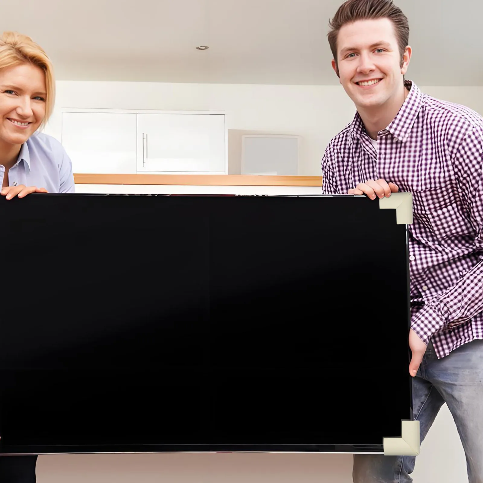 

12 шт. Защитные уголки для мебели, пенопластовые U-образные накладки, защитные чехлы для переезда, бамперы для края каркаса мебели