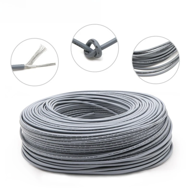 1 - 50m 1185 Shielded Wire 28 26 24 22 20 18 16 14 12 10AWG Channel Audio Single Core Electronic Copper Shielding Signal Cable
