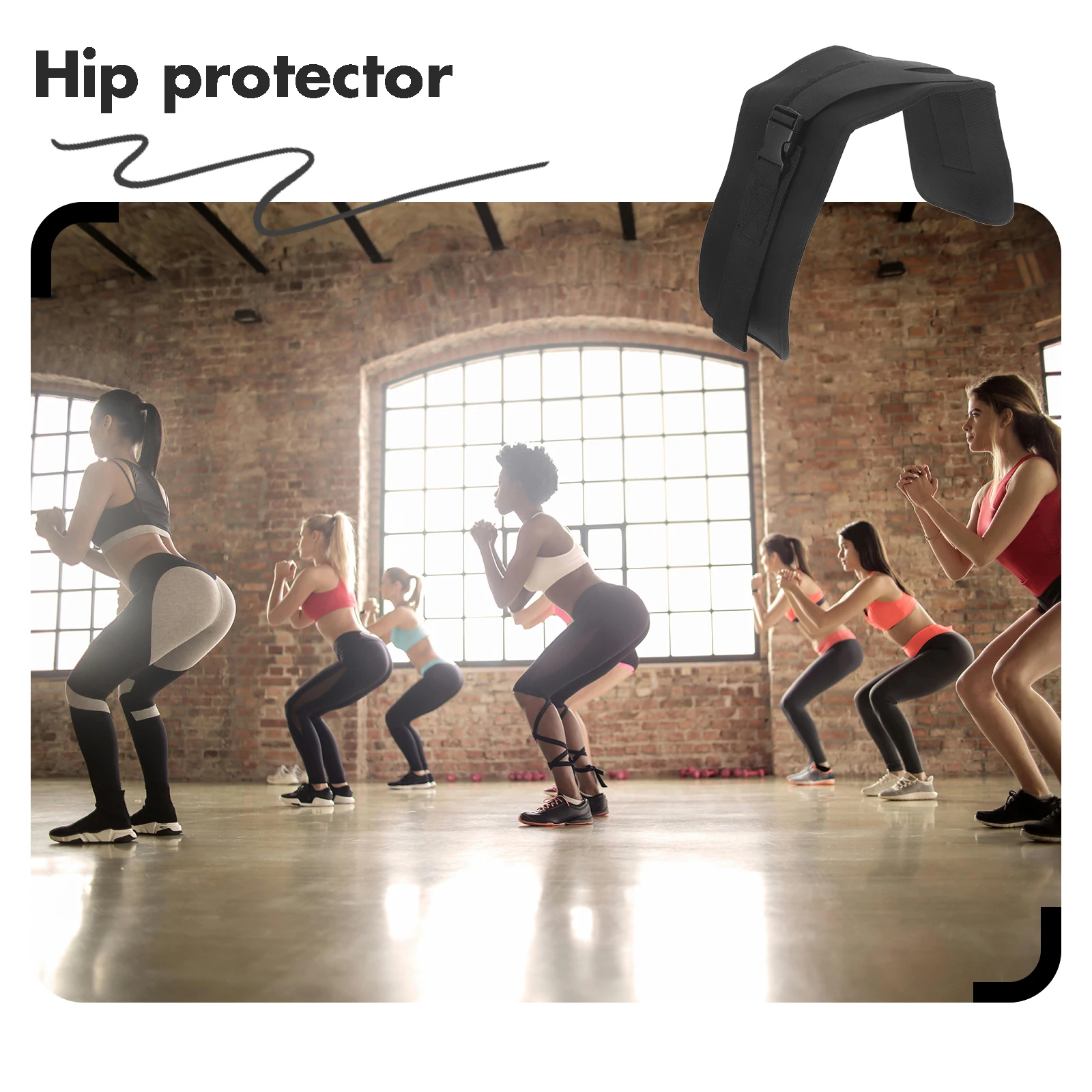 

Workout Hip Thrust For Exercise Strengthen Muscles Fitness Waist Belt Weight Training Bridge Design Injury Protection Sport