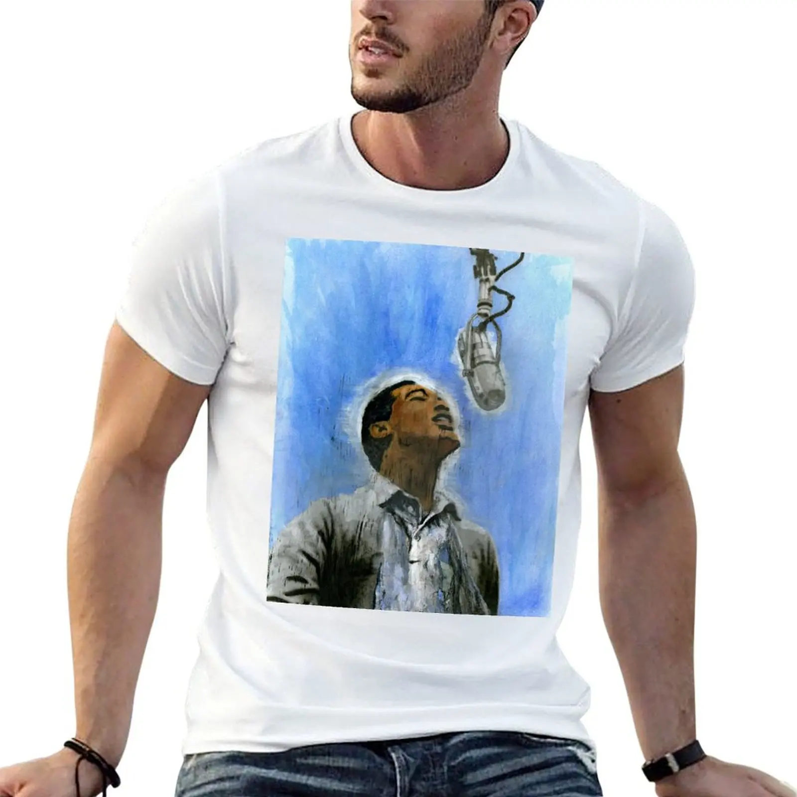 Sam Cooke T-Shirt Fashion Print Casual Short Sleeve