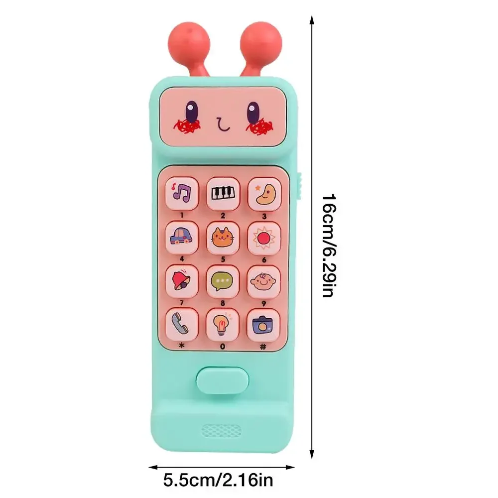 Mobiele telefoonspeelgoed voor kinderen Simulatie Elektronische bediening Telefoonspeelgoed met muziek Licht Vroeg educatief muzikaal speelgoed voor jongens en meisjes