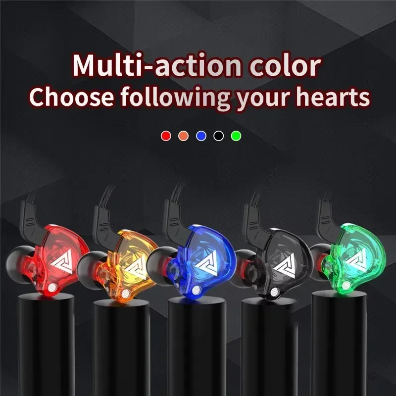 3.5MM In Ear With Mic Race Sport Headphone Original QKZ AK6 Copper Driver HiFi Wired Earphone Bass Stereo Headset Music Earbuds