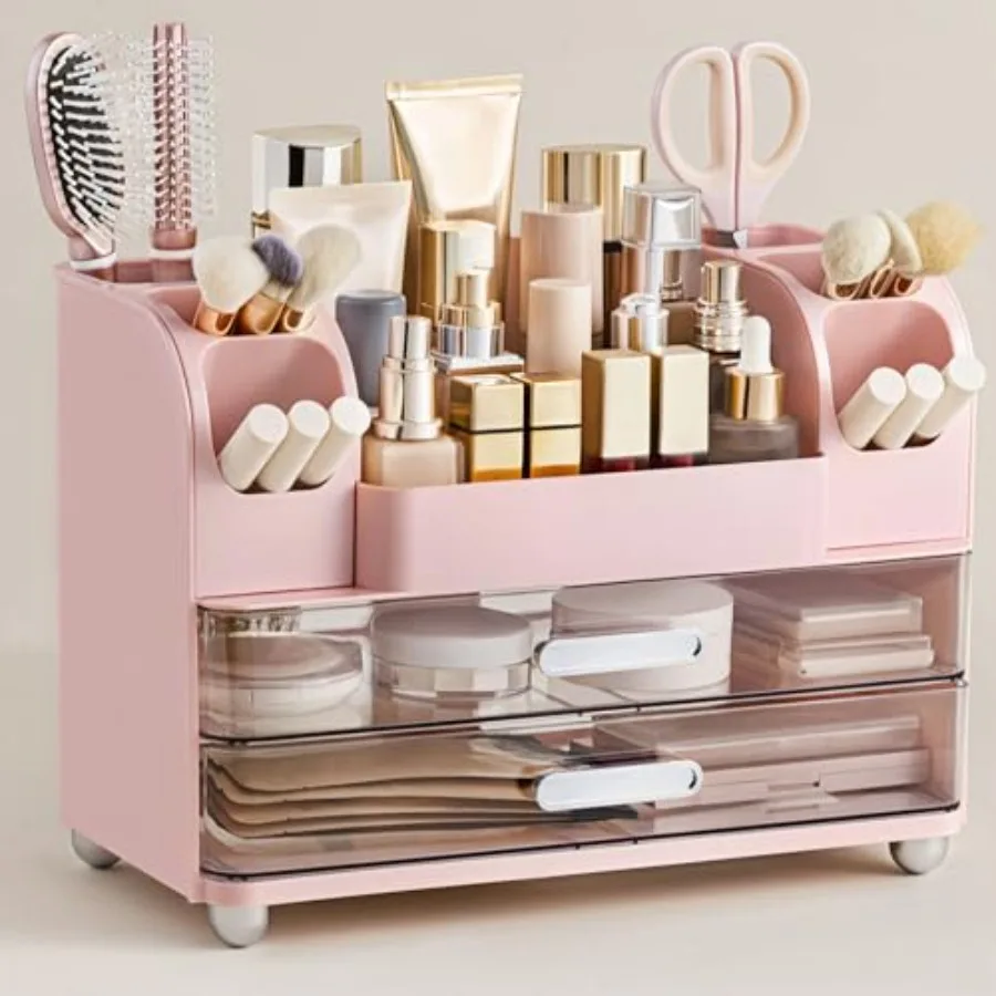 

Makeup Orgazer for Vaty wit rus older Lar atroom Countertop Cosmetic Orgazer Skin Care Stora Easy to Store Lipsticks Nail Polis