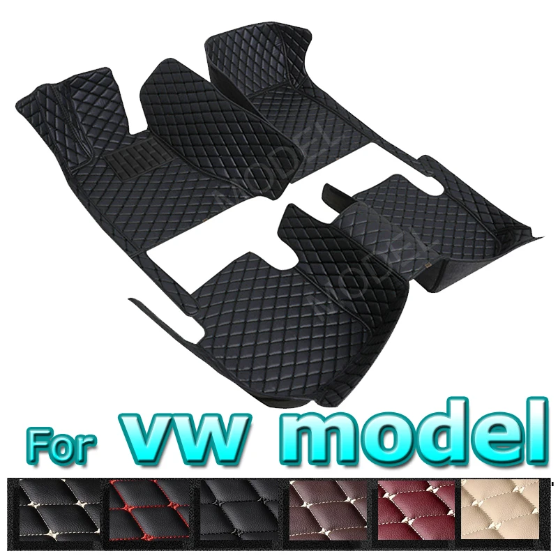 

Car Floor Mats For vw EOS Touran Polo Plus T-ROC Touran L ID4 CROZZ Jetta A5 ID.3 ID.6 X Sharan Amarok Golf Mk Car Accessories