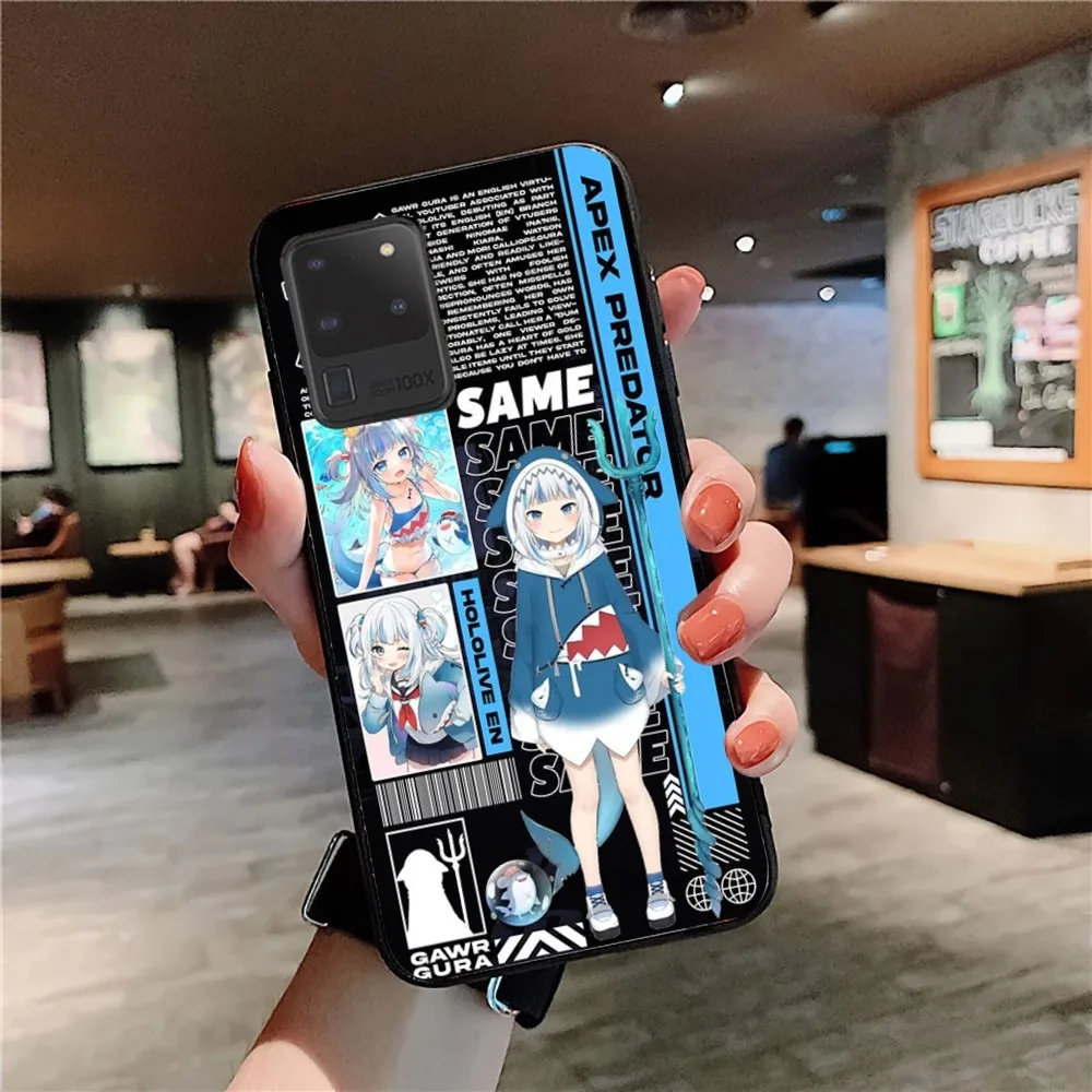 Gawr Gura Phone Case For Samsung S 9 10 20 21 22 23 30 23plus lite Ultra FE S10lite Fundas