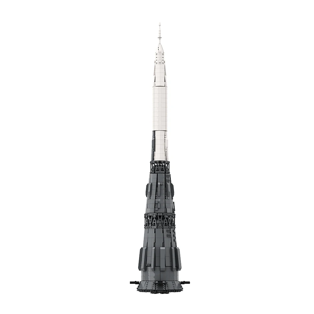 ゴブリックス MOC 宇宙シリーズ 1:110 N1 キャリアロケット 組み立てブロックセット 土星衛星探査ロケットモデル ブロック おもちゃ