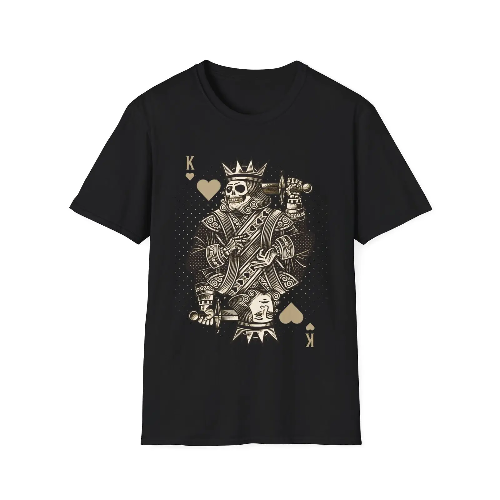 camiseta-the-king's-tragedy-poker-old-school-classico-vintage-lucky-vegas-camiseta-presente