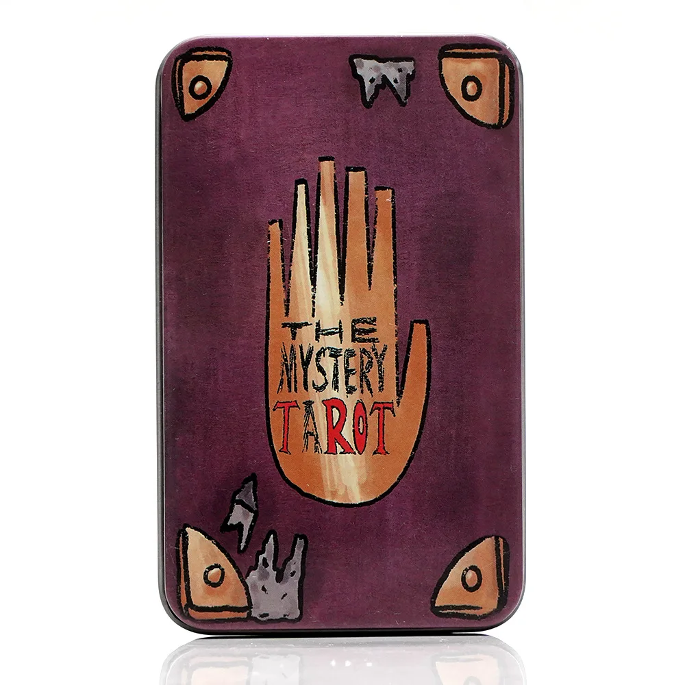 High Quality Tarot of The Witch's Garden Tarot in A Tin Metal Box Gold-plated Edge Tarot Cards for Divination Board Games