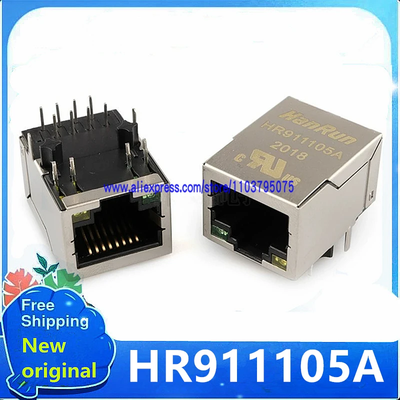 10PCS/Lot HanRun HR911105A RJ45 LIGHT Network Transformers