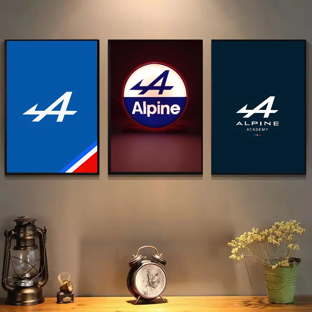 1 шт. постер с логотипом A-Al-pine, самоклеящаяся художественная водостойкая бумажная наклейка, кофейня, бар, декор стен комнаты