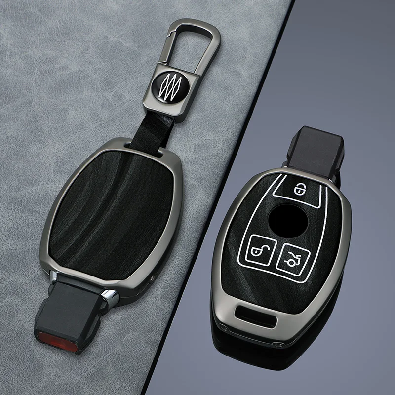 

Zinc Alloy Car Key Case Cover Key Bag Auto Styling Accessories For Mercedes Benz A B C S Class AMG GLA CLA GLC W176 W221 W204 W2