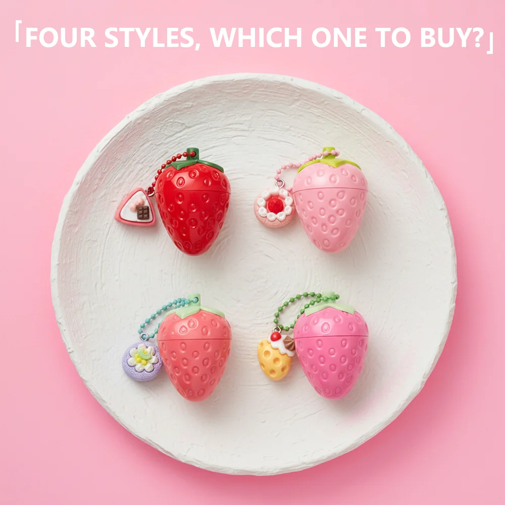 4 colori invio casuale fragola lucidalabbra rossetto idratante inverno antigelo anti crepa idratante balsamo per labbra duraturo