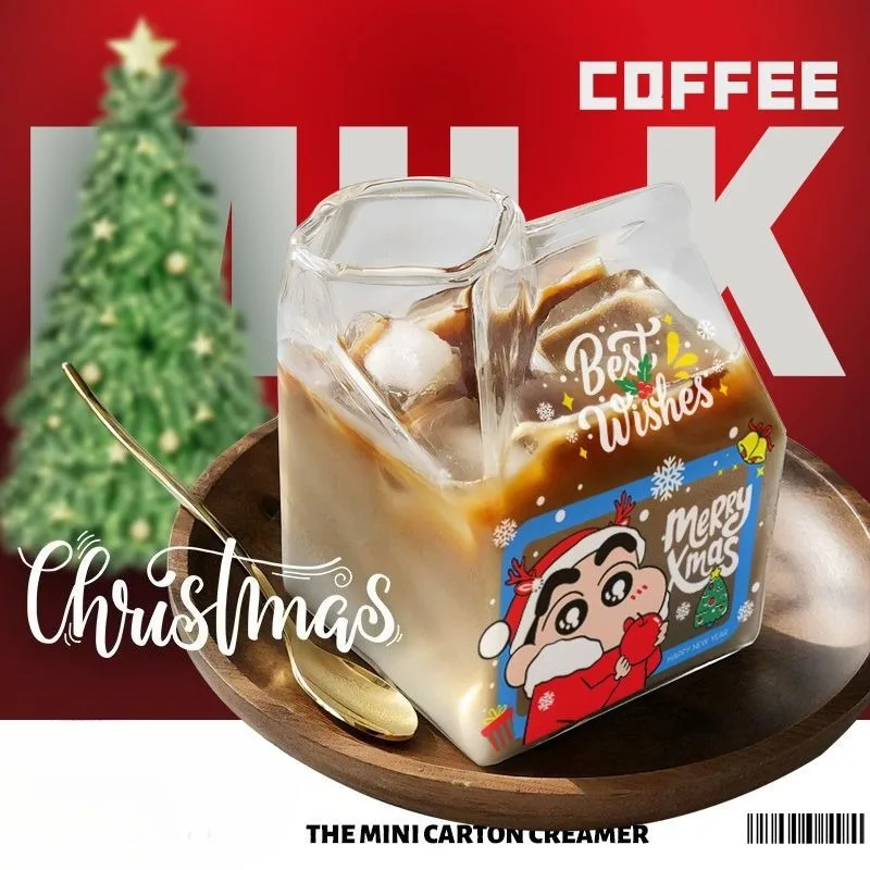 

Crayon Shin-chan Christmas Cup Cute Cartoon Creativity Glass Milk Cup New Fashion Exquisitelarge Capacity Cup for Lovers Gifts