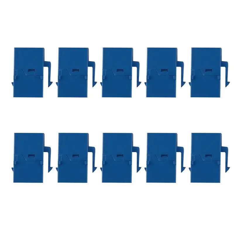 DT39 60Pcs RJ45 Connector for Keystone Jack Cat6 Extension Coupler Ethernet Network LAN Cat 6 Coupler Jacks Extend Adapter Blue