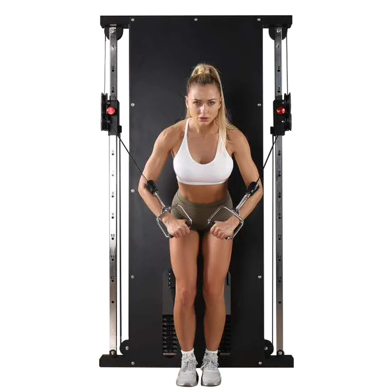 %a- Dinuo Custom OEM/ODM Gym Equipment Double Wall Mounted Cable Crossover Trainer Machine with  Cast Iron Panel
