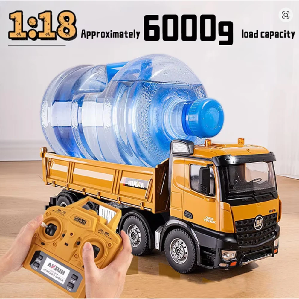 18 Engineering Voertuig Heavy Duty Tractor Remote Control Toy Truck for Boys Playful Educational Diecast Metal Model with Lift Function