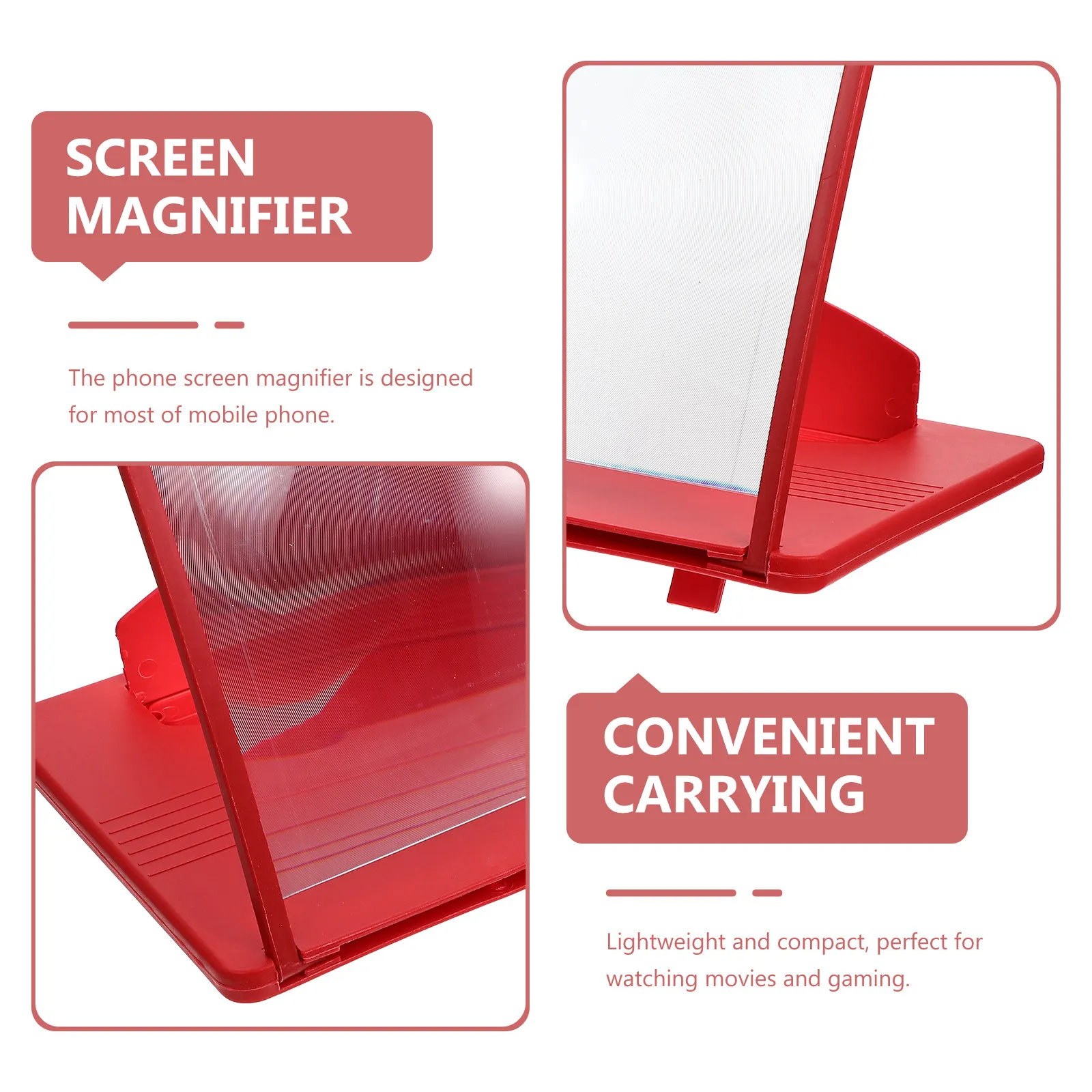 Cellphone Screen Magnifier Large ABS Durable Phone Screen Amplifier for Comfortable Viewing Eye Protection Cervical Spine Care