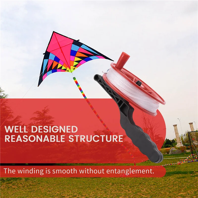 트위스트 스트링 라인 레드 휠 연 릴 와인더, 100M