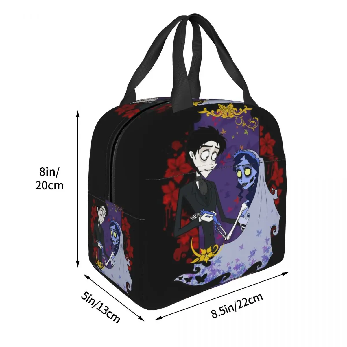 هالوين فيلم جثة العروس شبح تيم بيرتون معزول حقيبة الغداء للنساء الاطفال المحمولة صناديق الطعام علب الاغذية الحرارية حمل