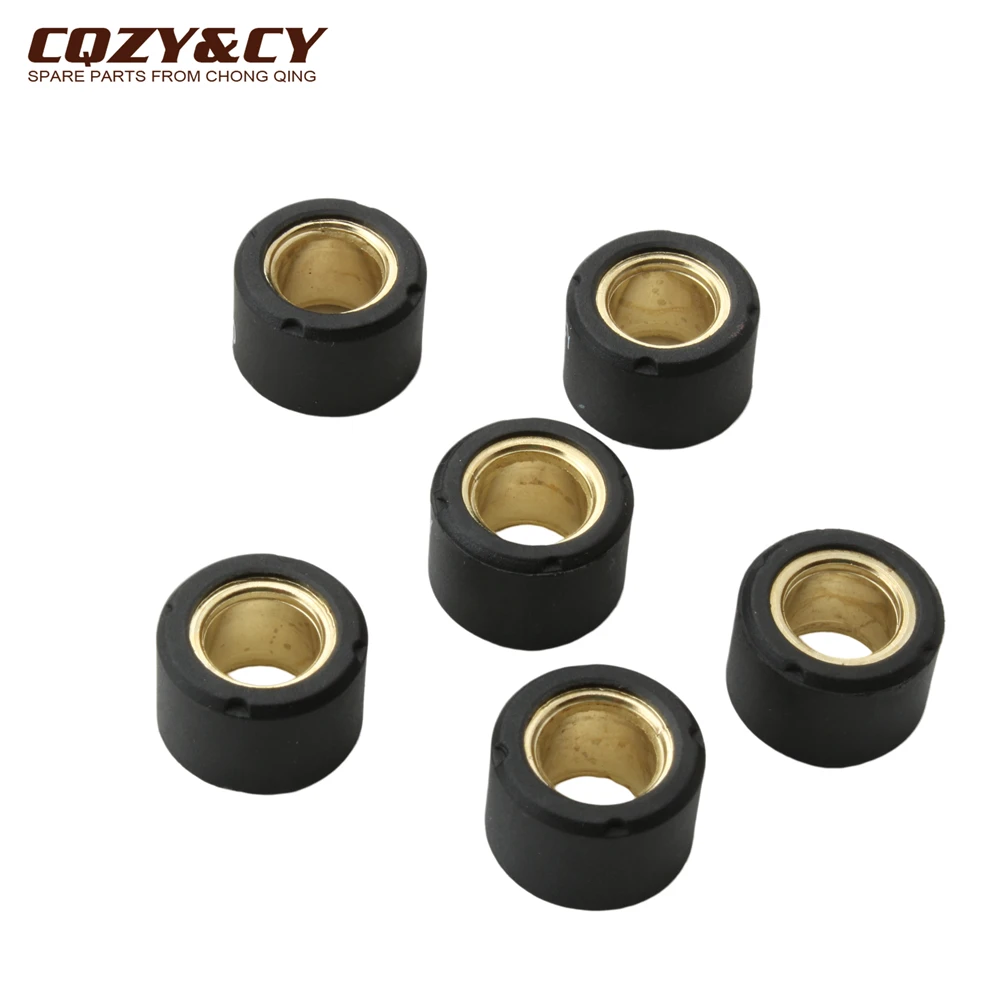 6pc AN125 Variator Racing Roller Weights 17x12mm 7g 8g For Suzuki AG50 AD50 AG100 AN150 GSR125 UE125 QS150T