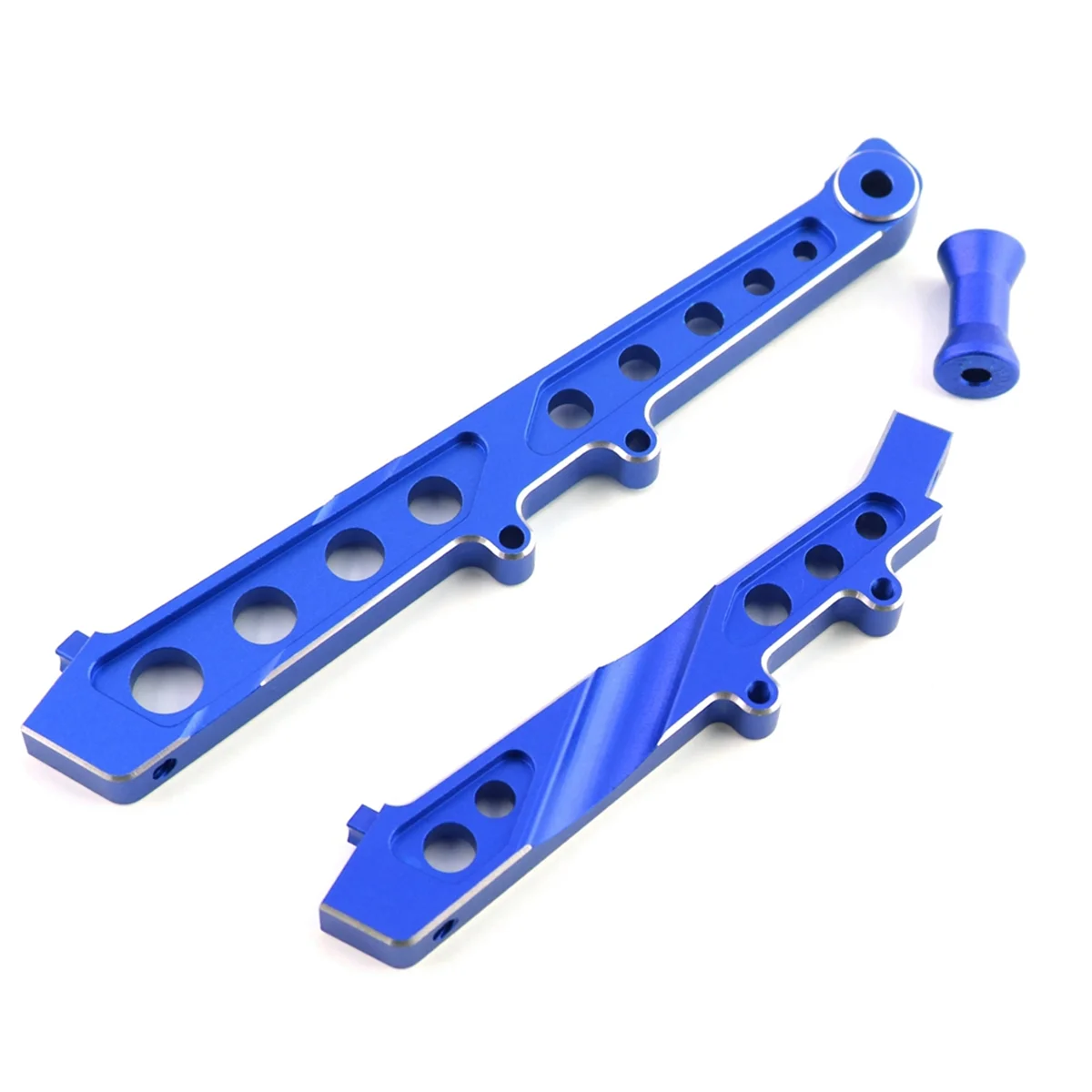 Aluminum Front and Rear Chassis Brace for ARRMA 1/7 Limitless Infraction 6S BLX RC Car Upgrades Parts Accessories,Blue