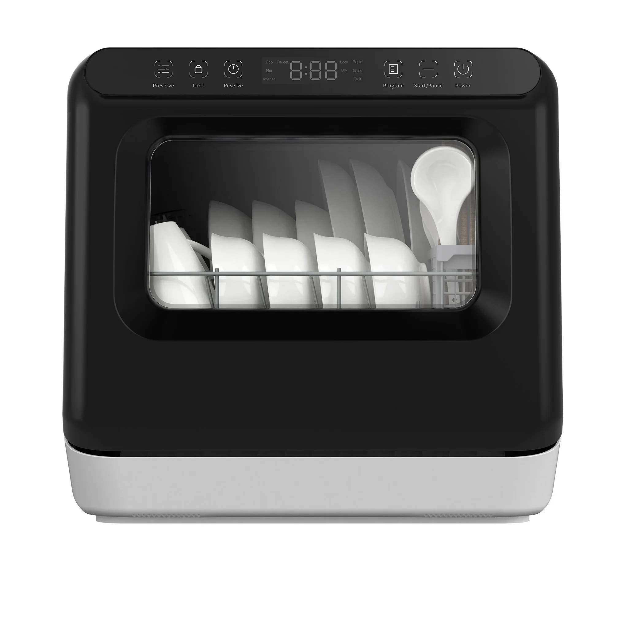 Mini Large Capacity Por Movable Free Installation Small Desktop Dish for Hotels Plastic